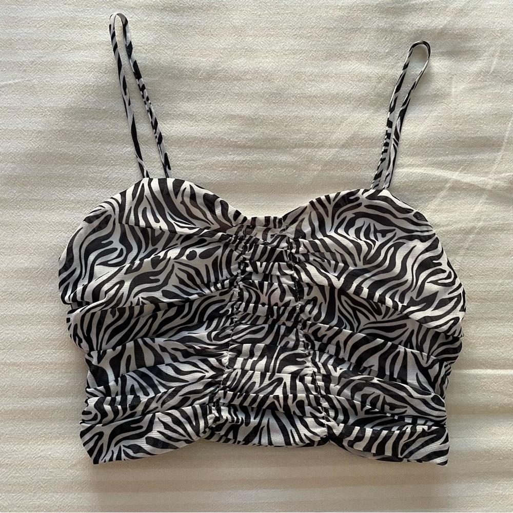 Zebra Crop Tank